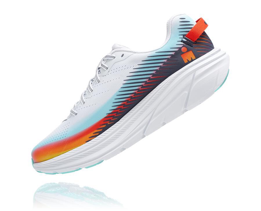 Hoka One One Koşu Ayakkabısı Kadın Beyaz/Mavi - Ironman Rincon 2 - FQ6129358